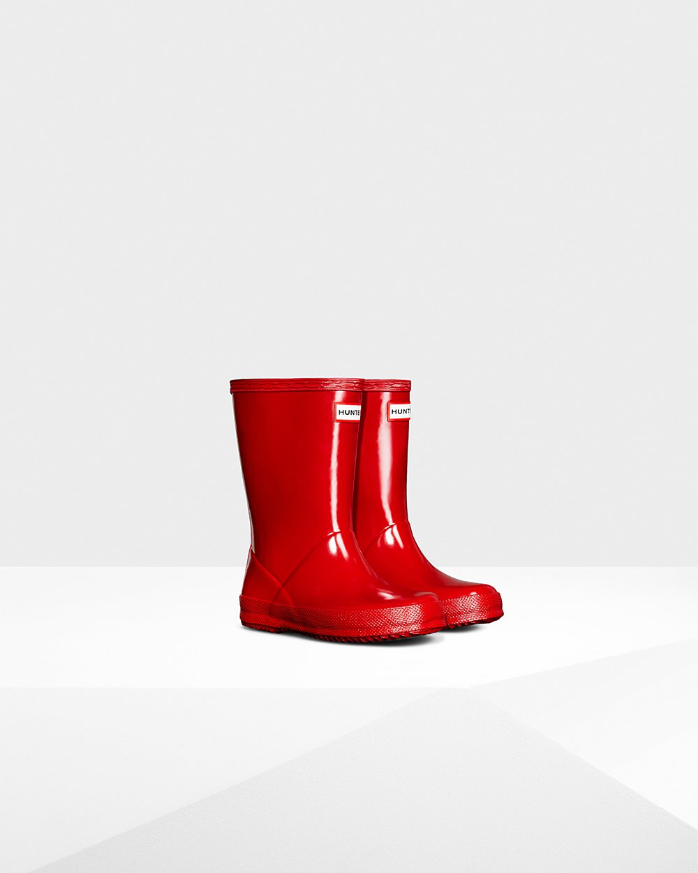 Kids Hunter Original First Classic Gloss - Rain Boots Red - 0935-CQTSZ